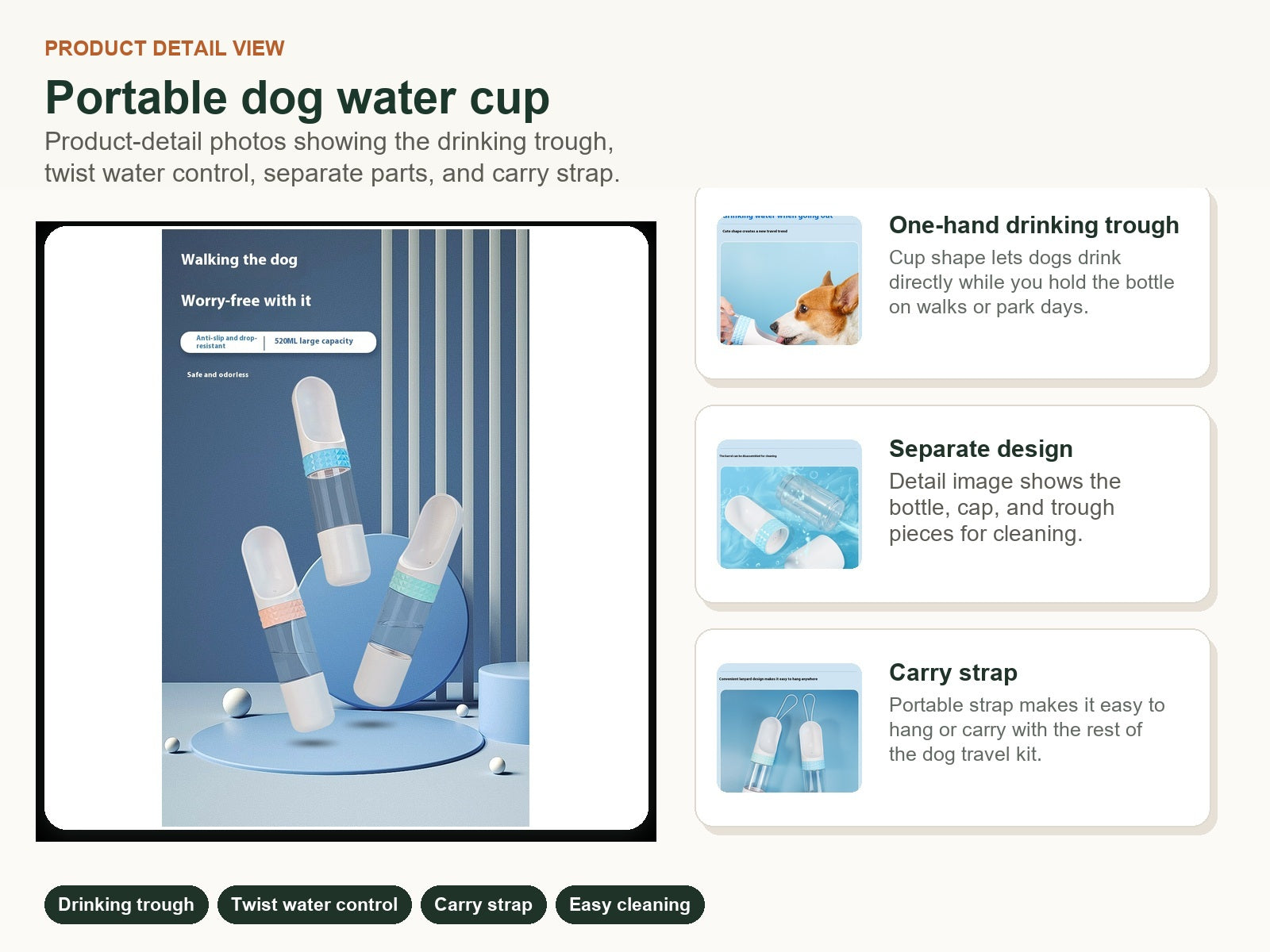 PupRide Portable Dog Water Cup